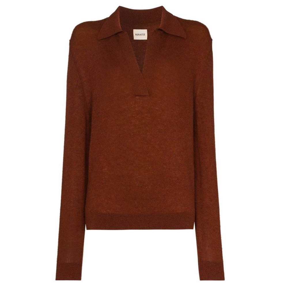 ISO Khaite cashmere v neck sweater